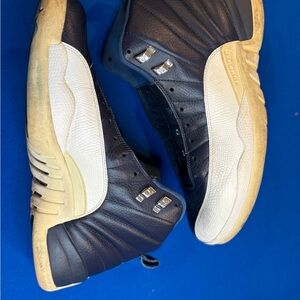 Jordan Midnight Blue and Ivory Sneakers